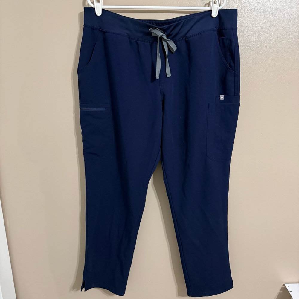 Figs Navy‎ Blue Technical Collection Yola Yoga Scrub Pants Medical Women’s XXL